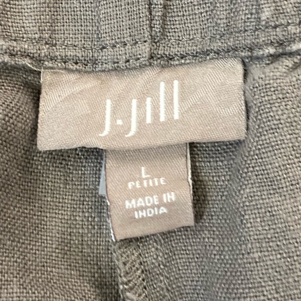 J.Jill. Large. Gray linen pants.